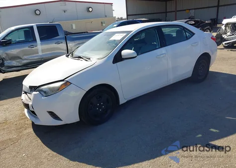 2016 Toyota Corolla Le из США, поврежденный, VIN 2T1BURHE0GC594171